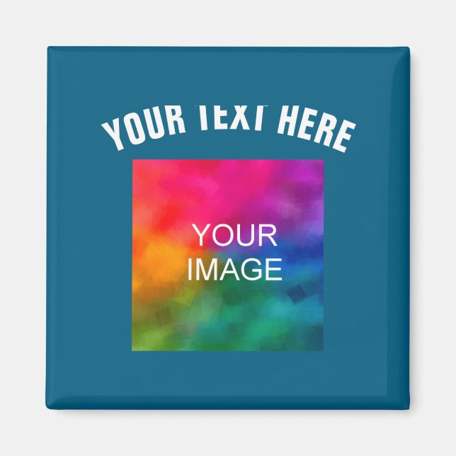 Íman Modelo de Foto de Upload de Texto Meninos Crianças (Frente)