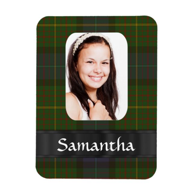 Íman modelo de foto de xadrez tartan da Califórnia (Vertical)