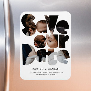 Íman Modelo de Foto Moderno Salvar o Casamento de Data