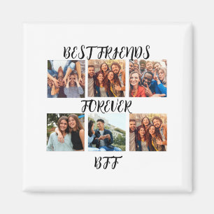 Íman Modelo de Foto Personalizado Melhores Amigos Para