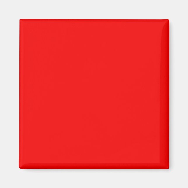 Íman modelo de fundo personalizado do DIY vermelho bril (Frente)