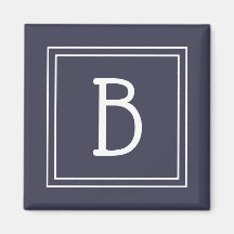 Modelo de letra inicial monograma moderno azul e b