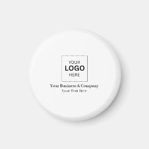 Íman Modelo de Logotipo de Negócios Personalizado