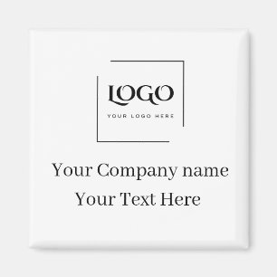 Íman Modelo de logotipo personalizado elegante