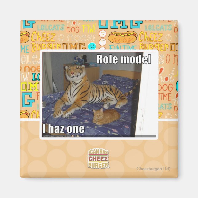 Íman Modelo de Papel, tenho um (Frente)