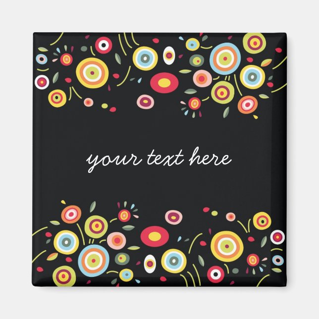 Íman Modelo de pontos Funky (Frente)