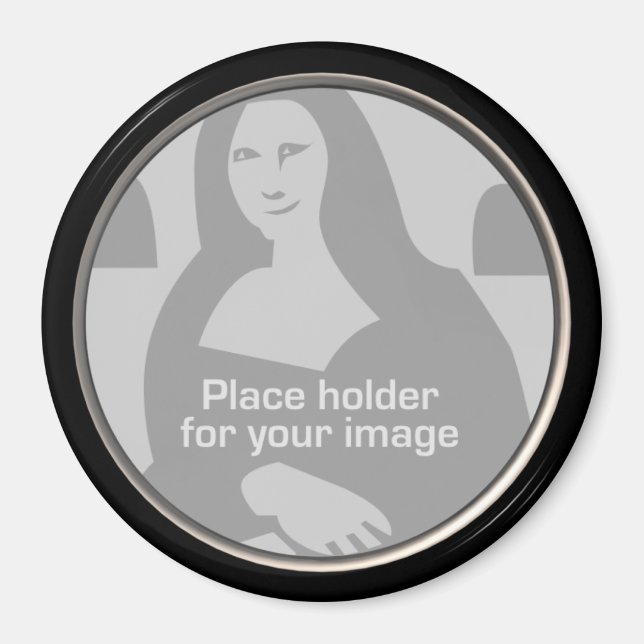 Íman Modelo de Quadro Redondo (Frente)