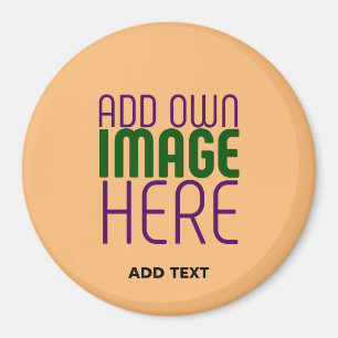 ÍMAN MODELO DE TEXTO DE IMAGEM DE PEACH EDITÁVEL MODERN