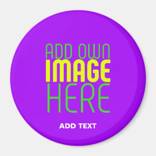 ÍMAN MODELO DE TEXTO DE IMAGEM DE VIOLETA SIMPLES EDITÁ