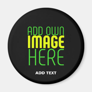 ÍMAN MODELO DE TEXTO DE IMAGEM NEGRA SIMPLES EDITÁVEL M