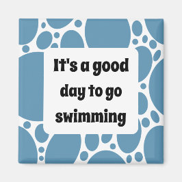 Íman Modelo de texto e padrão azul