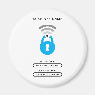 Íman Modelo do logotipo técnico da chave WiFi