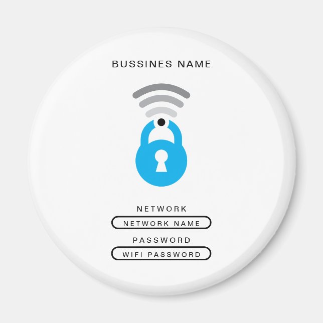 Íman Modelo do logotipo técnico da chave WiFi (Frente)