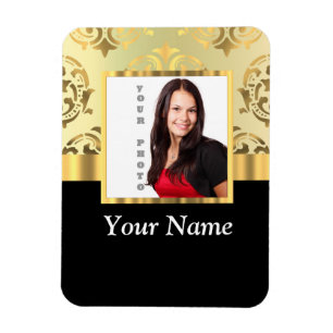 Íman Modelo Dourado da foto do instagram do damasco