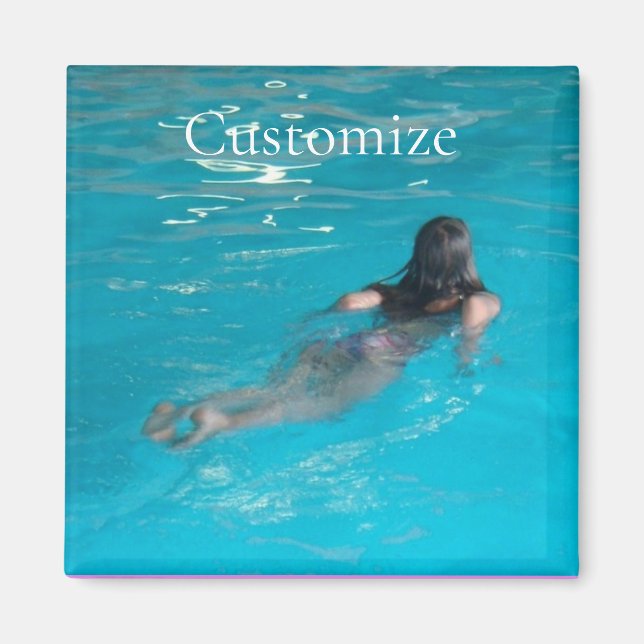 Íman Modelo feminino de natação Thunder_Cove (Frente)