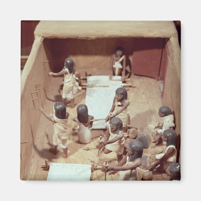 Íman Modelo funerário de uma oficina têxtil (Frente)