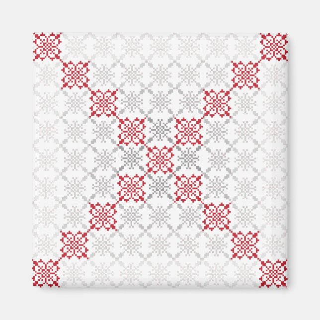 Íman Modelo geométrico II do sinal SUN letão tradiciona (Frente)