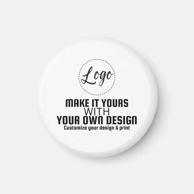 Íman Modelo Personalizado de Ímã de Círculo em Branco (Frente)