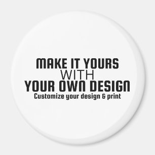 Íman Modelo Personalizado de Ímã de Círculo em Branco