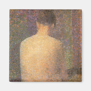 Íman Modelo por trás de Georges Seurat, Vintage Art