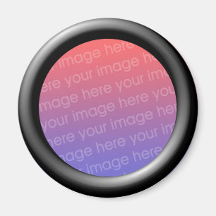 Íman Modelo preto (borda do quadro de efeito 3d)