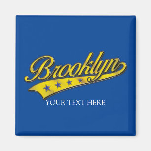 Íman Modelo Swoosh Dourado do Brooklyn