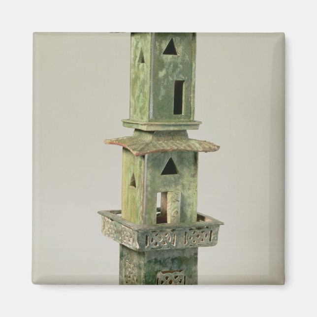 Íman Modelo verde de uma torre (Frente)