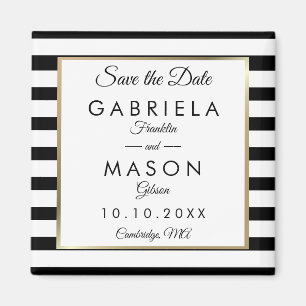Íman Modern Classic Stripe Save the Date