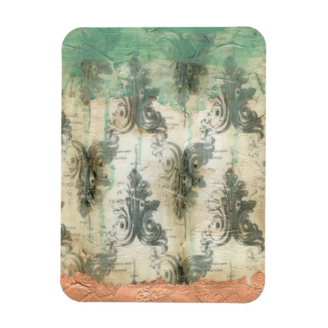 Íman Modern Fleur De Lis Design (Vertical)