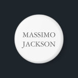 Íman Modern Simple Trendy Minimalist Plain Own Name<br><div class="desc">This template can be customized to meet all professional occupations.</div>