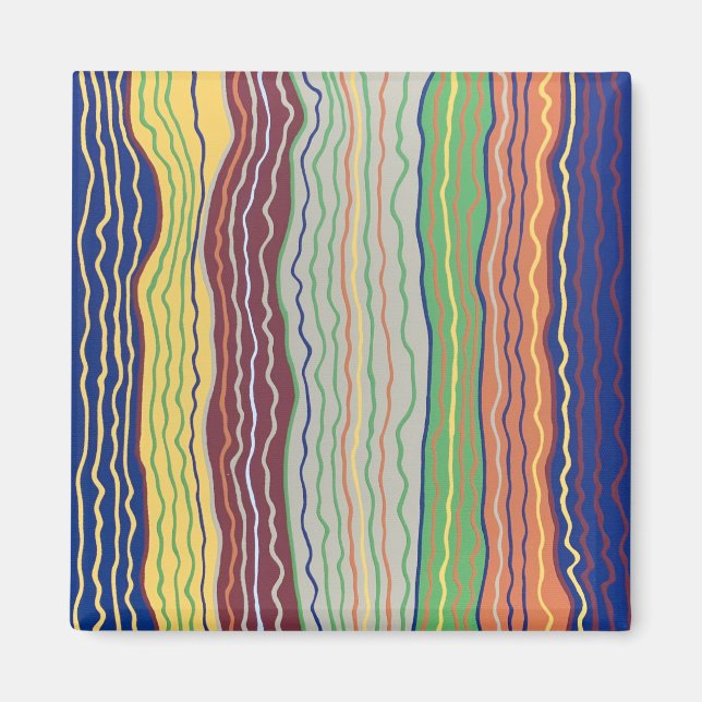 Íman Modern Squiggles 3 Magnet (Frente)