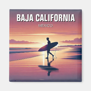 Íman Modern Surfer Sunset Baja California