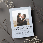 Íman Modern Wedding Save the Date Card Photo Magnet<br><div class="desc">Cartões salve a data modernos para o próximo casamento! Design perfeito para um ímã. Procure outros itens nesta coleção!</div>