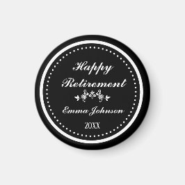 Íman Moderna Elegância Personalizada Aposentadoria Feli