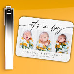 Íman Moderno É uma Colagem de Fotografias do Boy Baby 3<br><div class="desc">Moderno É um Menino Novo 3 Foto Collage Magnet</div>