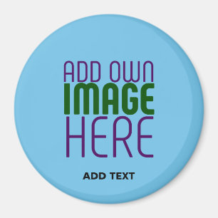 ÍMAN MODERNO EDITABLE SWAG SKY BLUE IMAGE TEXTO MODELO