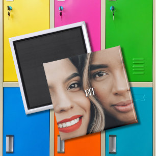 Íman Moderno Presente de Foto Simples para a BFF