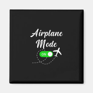 Íman Modo Avião Viagem Engraçada Piloto Avião Férias