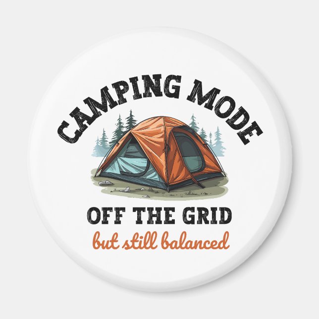Íman Modo de Camping: fora da grade - Presente Contabil (Frente)
