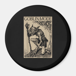Íman Modo Duende Goblincore Estética Vintage Engraçado