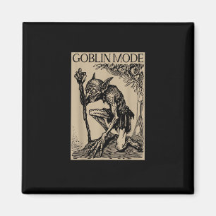 Íman Modo Duende Goblincore Estética Vintage Engraçado