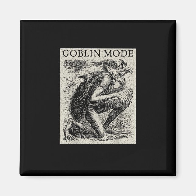 Íman Modo Duende Goblincore Fairycore Grunge Medieval (Frente)