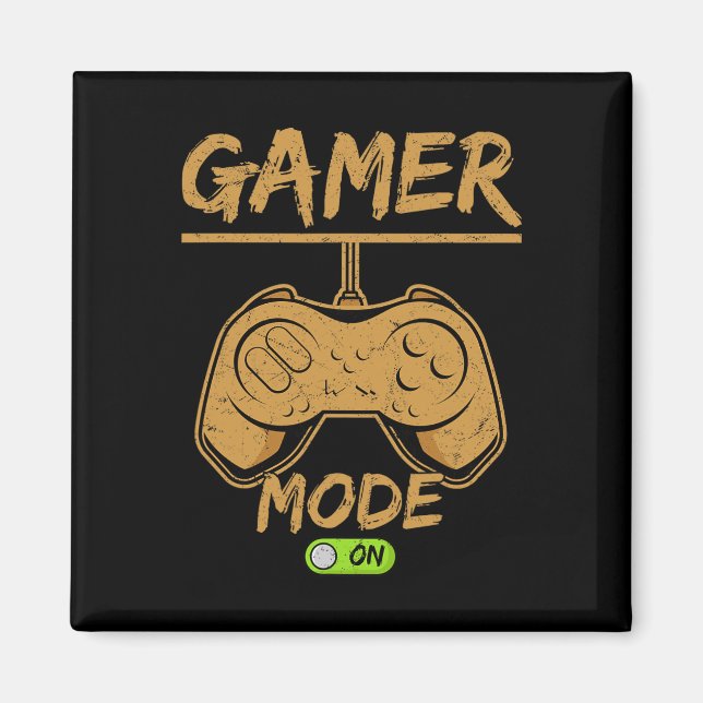 Íman Modo Gamer Ativado – Perfeito Para Jogadores Hardc (Frente)