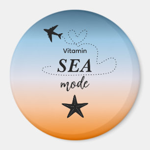 Íman Modo Mar de Vitamina Cor de Laranja do Verão Ímã