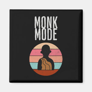 Íman Modo Monge, Zen e Yoga, Meditação, budista, Retrô