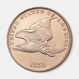 Íman Moeda de um centavo de Eagle E.U. do vôo