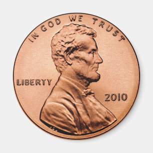 ÍMAN MOEDA DE UM CENTAVO DE LINCOL
