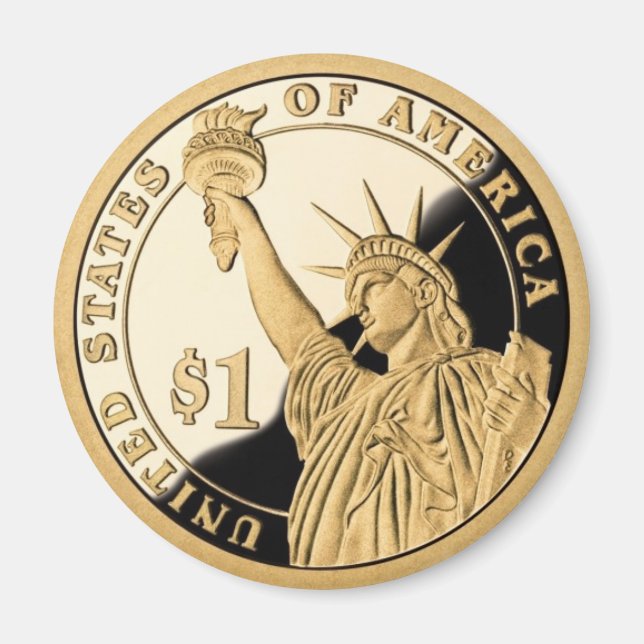 Íman Moeda Dólar da Liberdade (Frente)