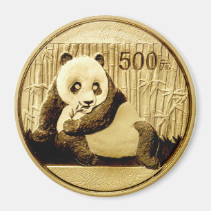 Íman Moeda Dourado da panda