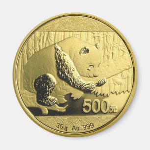 Íman Moeda Dourado da panda